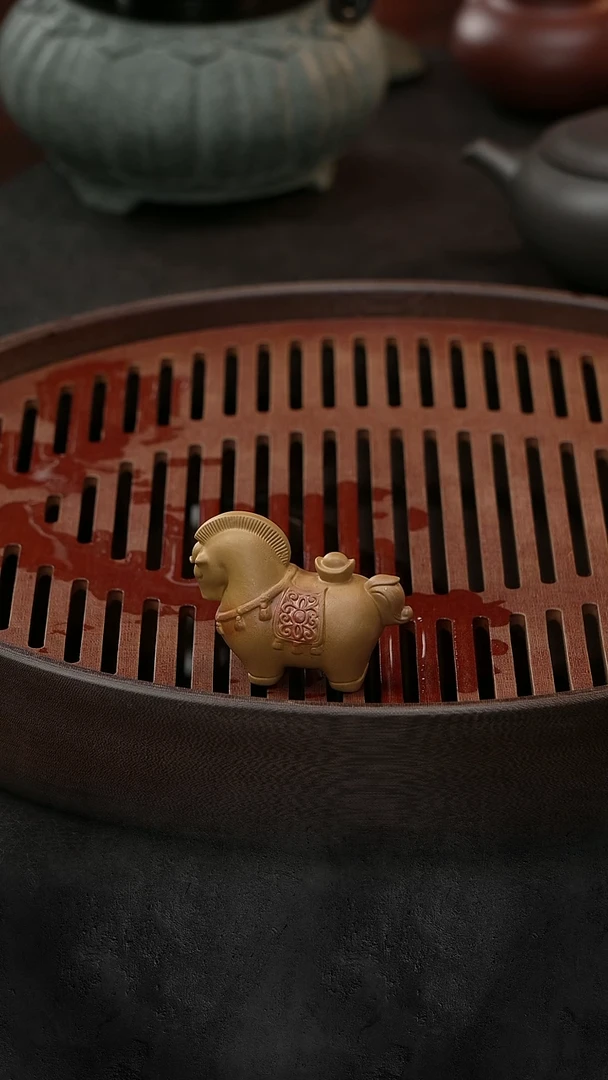 紫砂茶宠有梦甄选|马上有钱  段泥