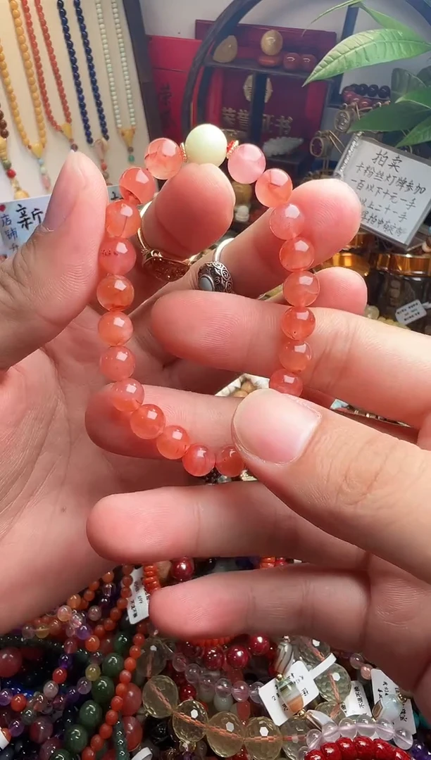 未镶嵌手链南红玛瑙英 （一物一件）009678