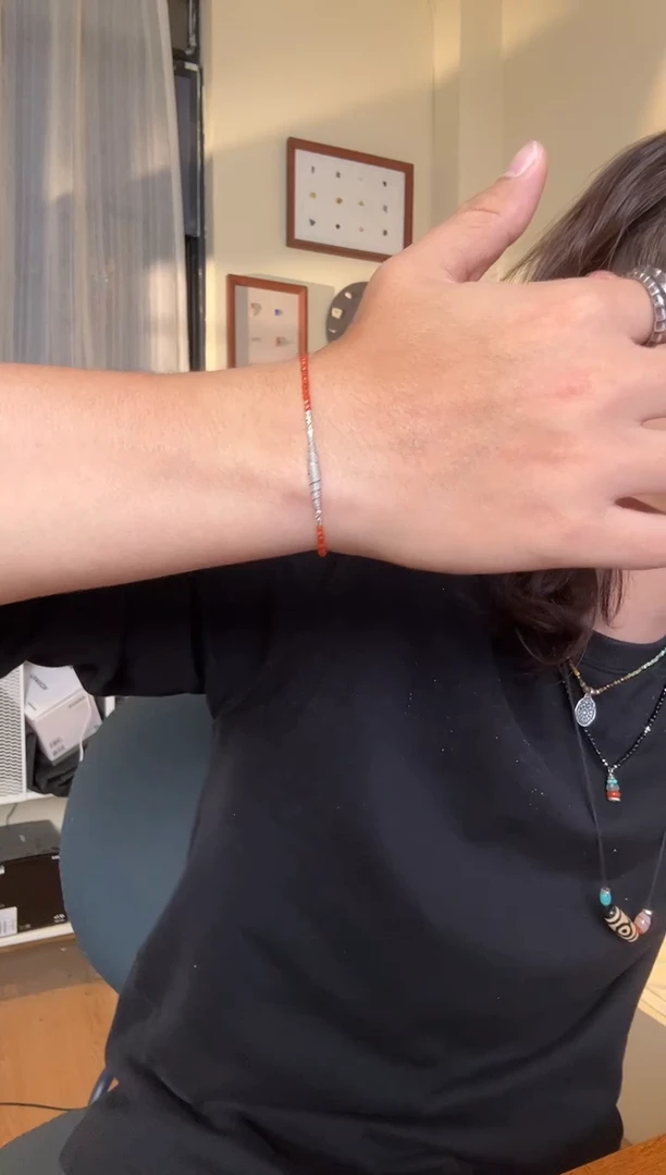 无925银红手链1111111