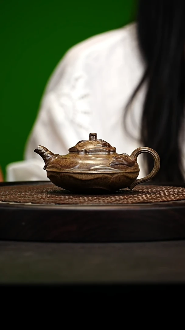 宜兴原矿高端紫砂 虎皮金砂260cc