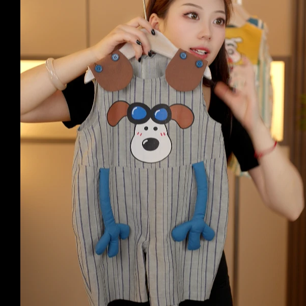 幂姐原创夏季超萌儿童薄款连体外穿服渔夫裤MJX256259