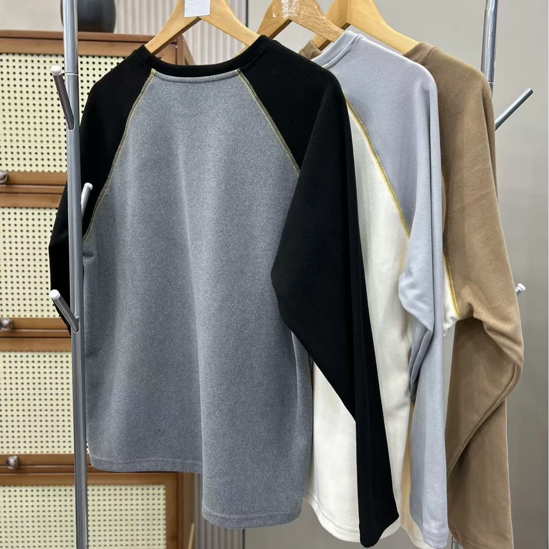 【秋冬新款】女士插肩日文音乐小老鼠打底衫1059