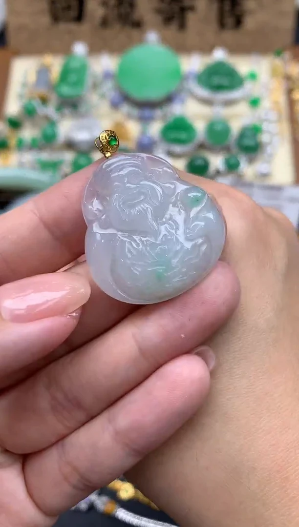 【闪购商品】翡翠颈饰18K金镶嵌171-中国好珍宝