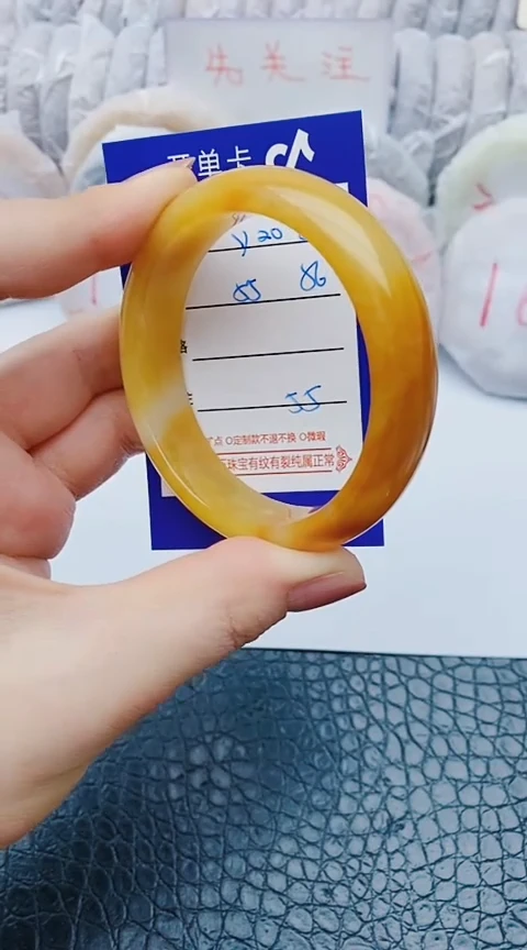 未镶嵌手镯石英质玉y202+55-56