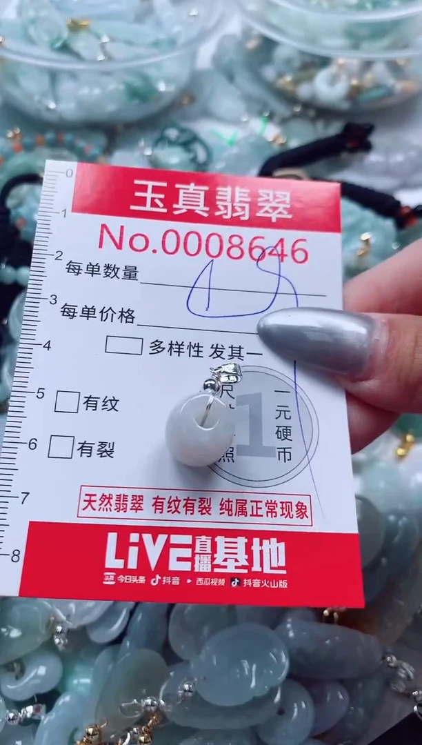 吊坠(不含链)未镶嵌翡翠8646