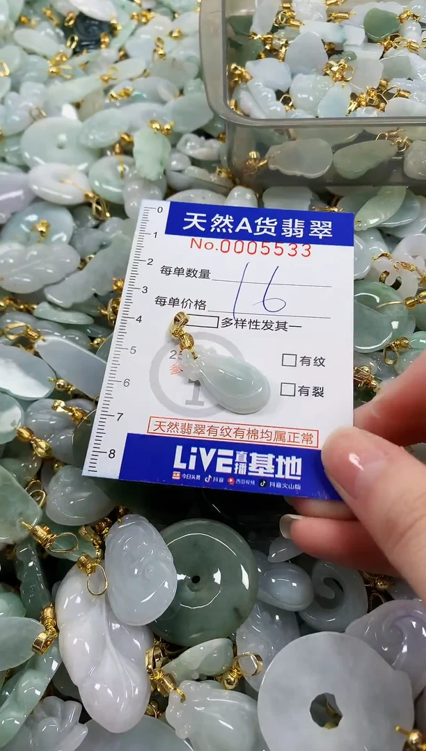 颈饰未镶嵌翡翠天然a货翡翠