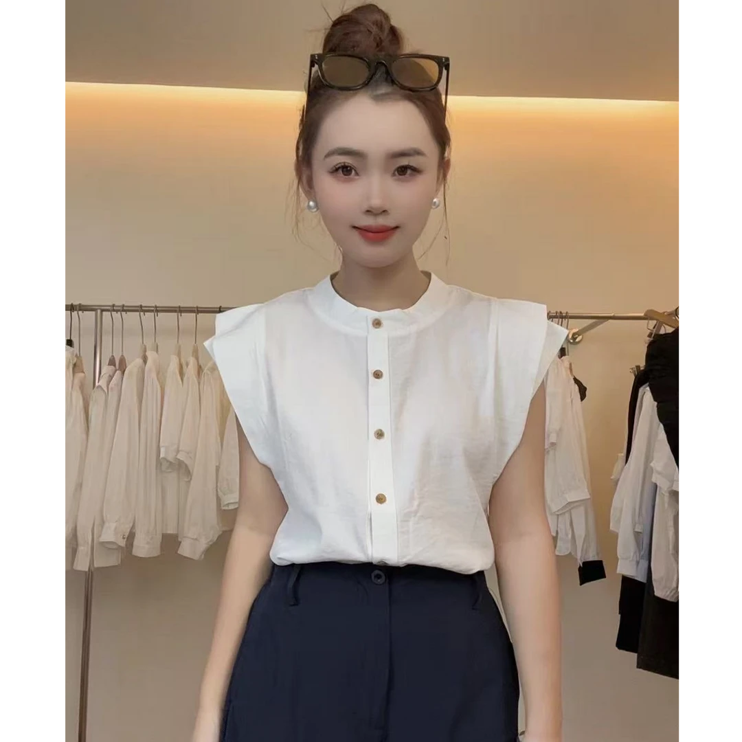 1170时尚韩版气质女神范简约通勤百搭短袖