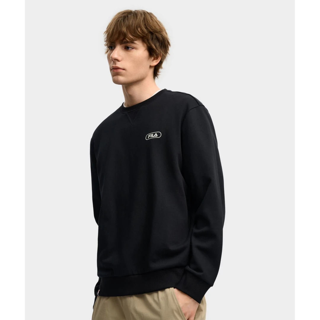 Fila/斐乐男士【时尚百搭】秋冬新宽松舒适户外圆领卫衣F11M549212F