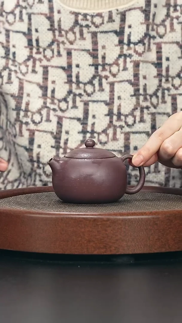 茶壶紫砂大西施-紫泥-全手工无添加-200cc