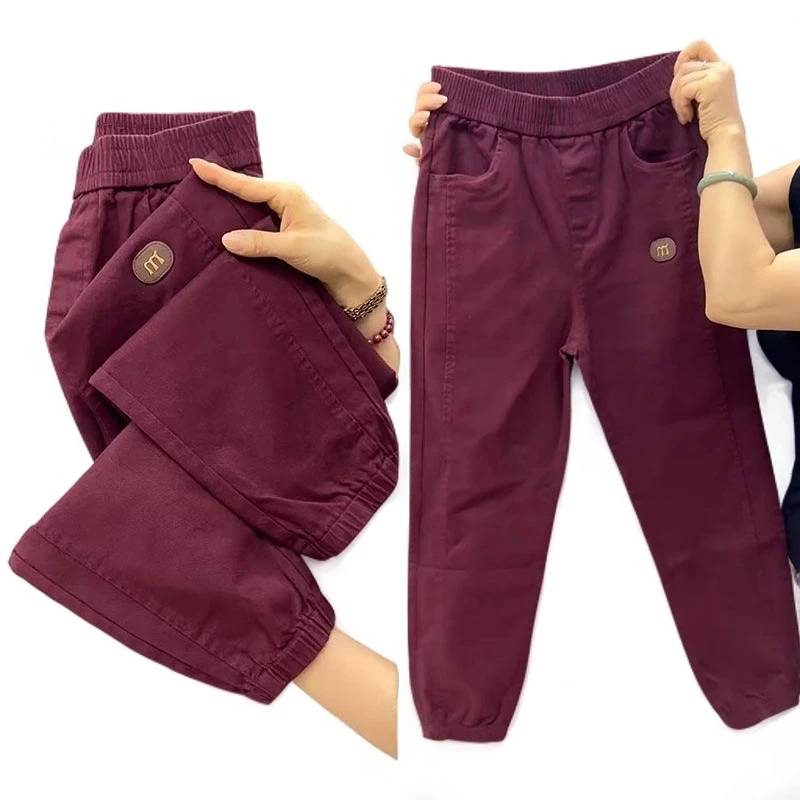 2025新款秋季韩版休闲百搭时尚哈伦裤长裤束脚裤休闲裤高腰