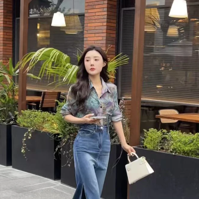 【梦婷家】法式衬衫春秋设计感轻熟上衣复古港味-2563