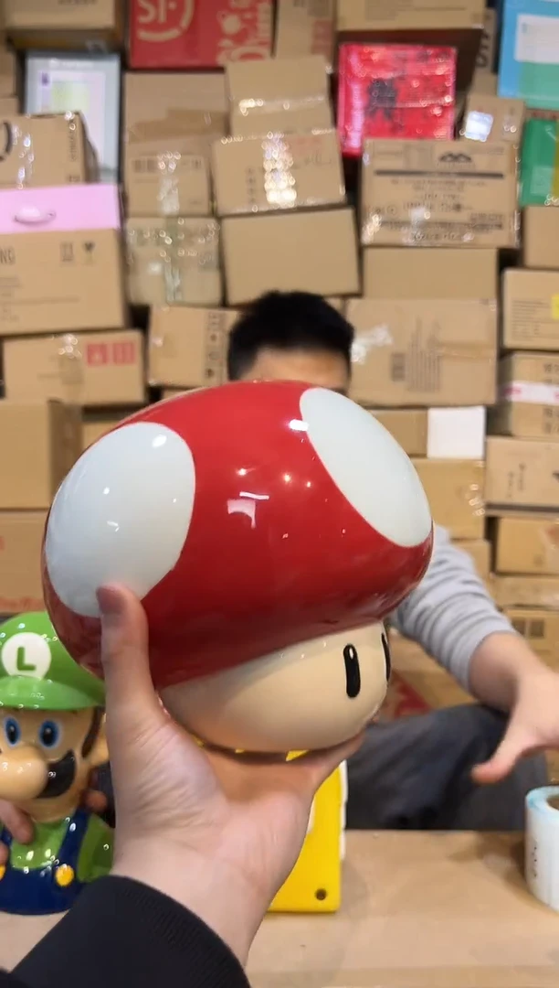 【闪购商品】杯陶瓷收纳蘑菇罐