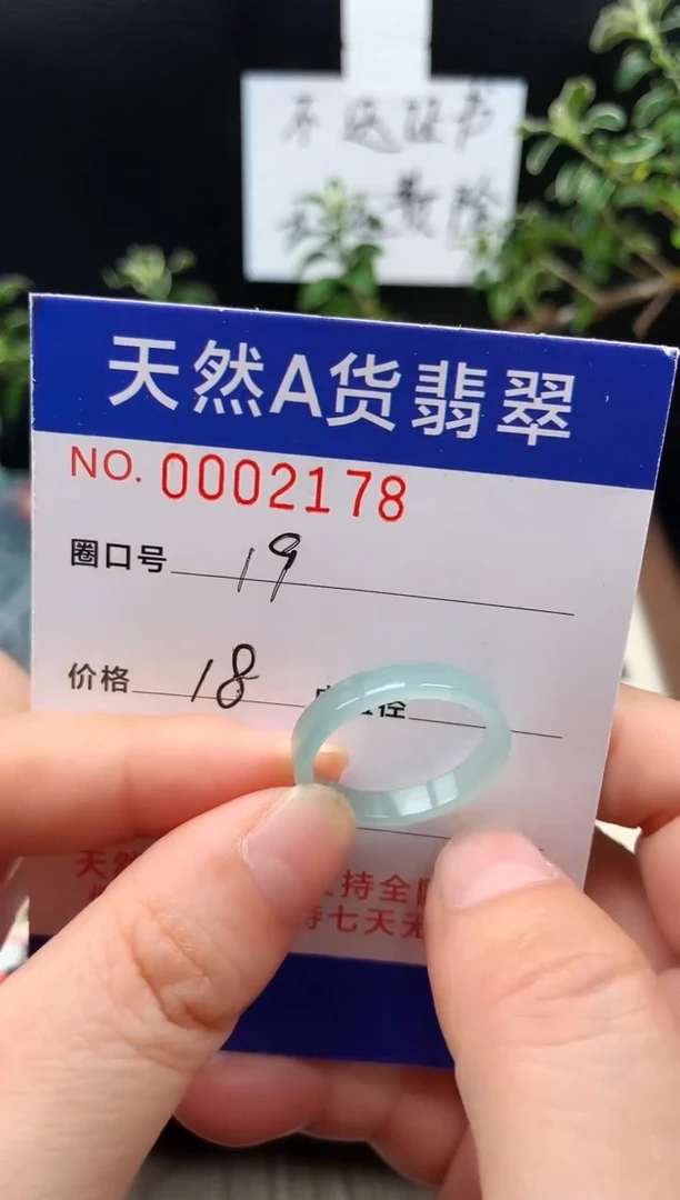 未镶嵌戒指翡翠19#