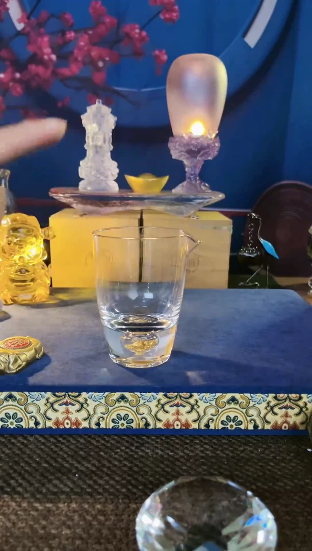 003水晶金箔公道杯