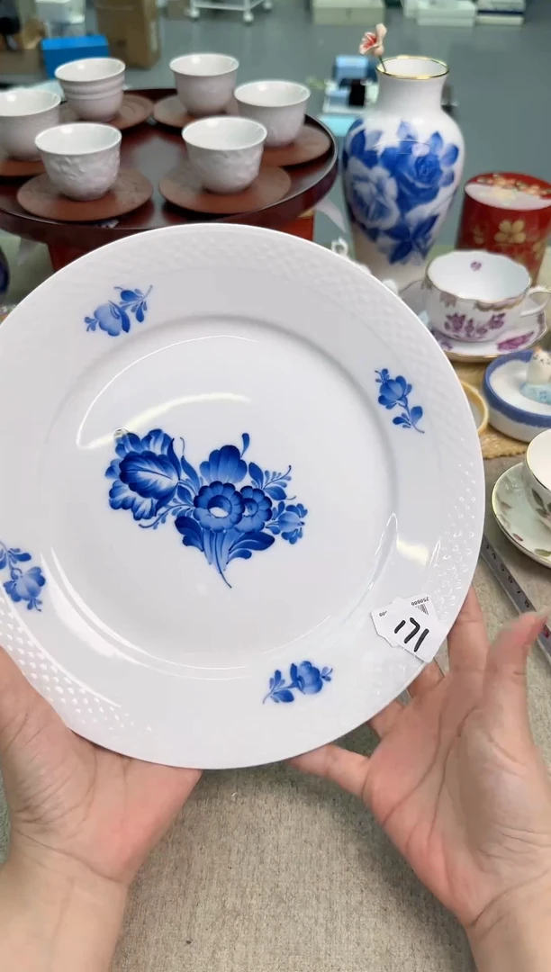瓷片25.5CM泡泡家的瓷器真好看