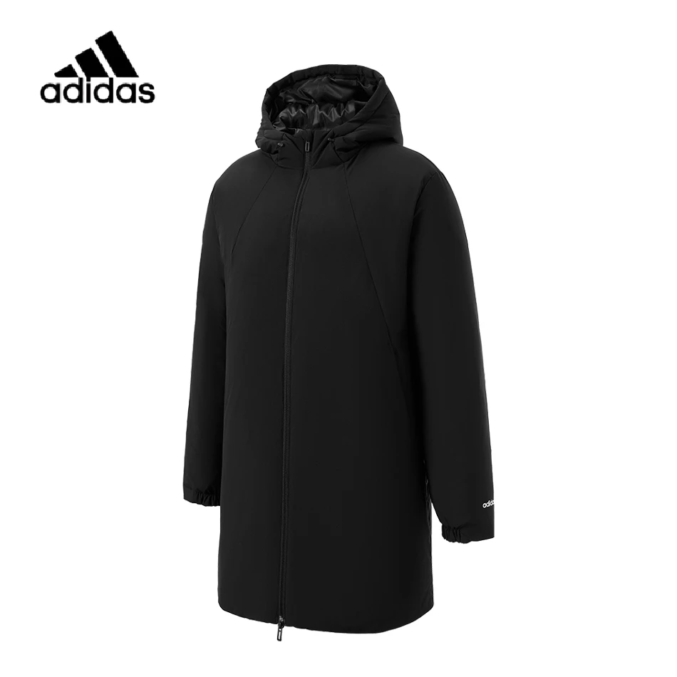 【门店在售】阿迪达斯男款冬季新款防风保暖中长款连帽羽绒服JL9616