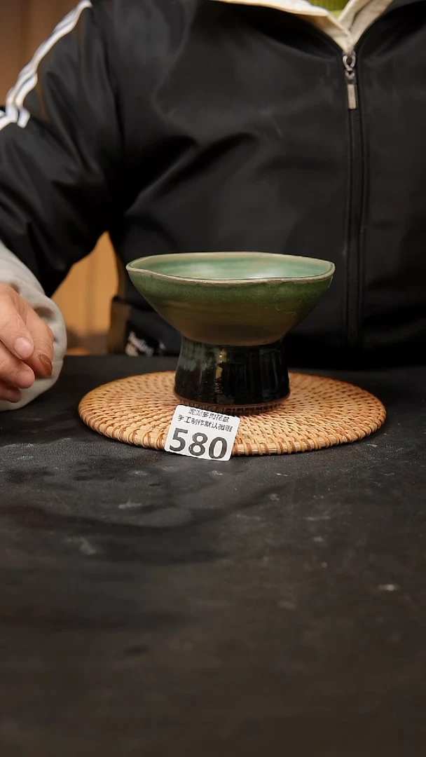 【闪购商品】瓷片580泥泥手工花盆口12