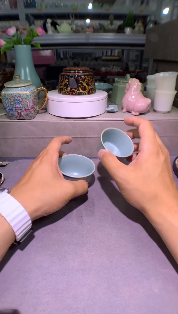 茶壶、盖碗、主人杯、客杯（轻轻微瑕介意勿拍）