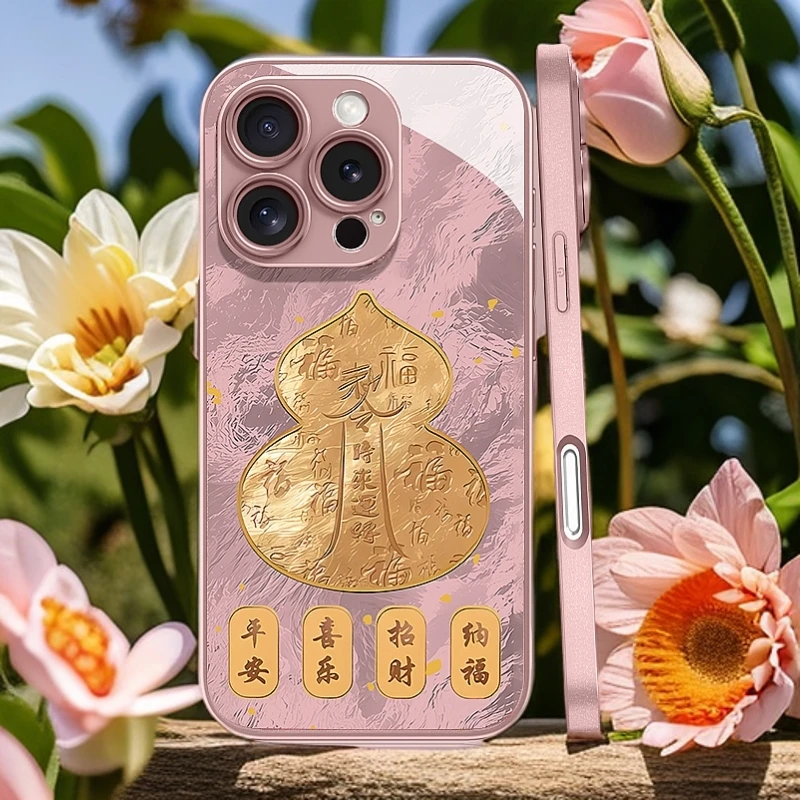 转运葫芦适用iPhone16苹果15promax14plus1312情侣手机套数码配件