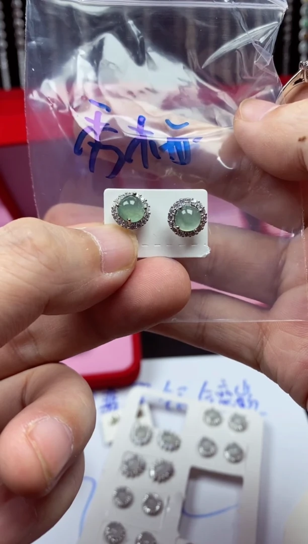 未镶嵌戒指翡翠秀*翡翠耳钉