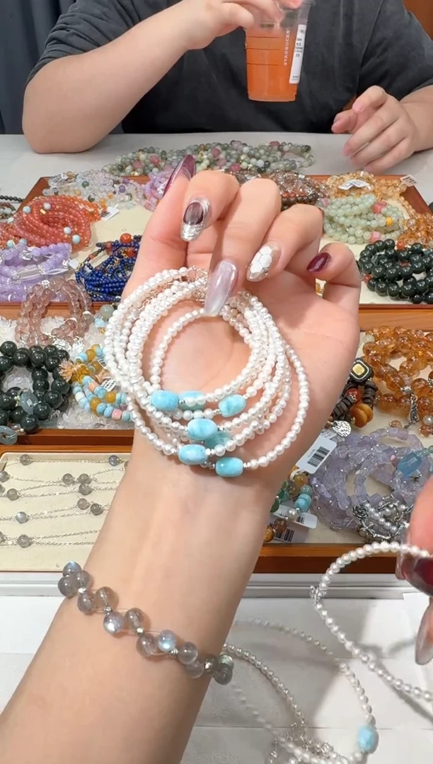 【闪购商品】淡水珍珠手绳未镶嵌D300珍珠海纹胶囊珠设计款