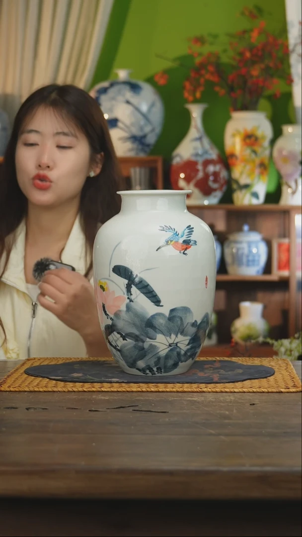 瓷片 景德镇纯手工手绘高温陶瓷