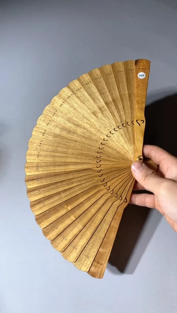 金丝楠188号18cm金丝楠木小叶桢楠扇子