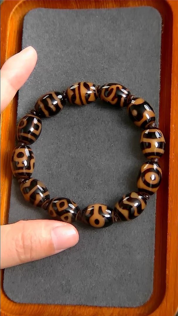 未镶嵌玛瑙/玉髓珠宝半成品放漏黑金达洛12*15单颗价格拍12颗