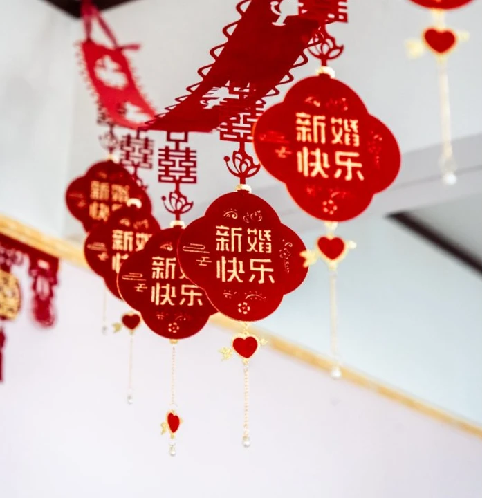 婚房布置/吊顶拉花/B款