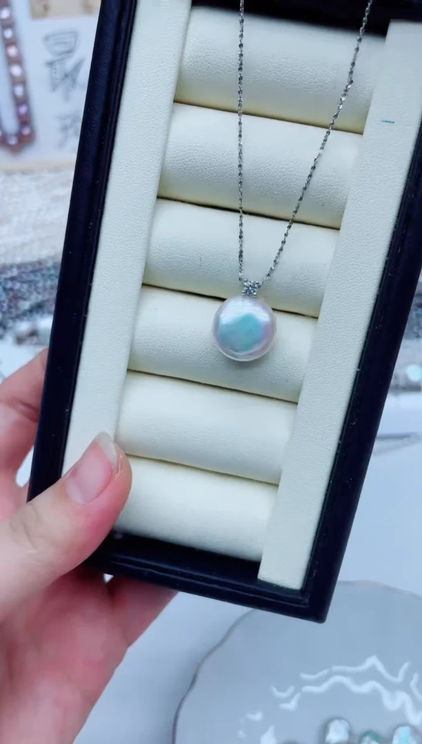 淡水珍珠银S925镶嵌吊坠(不含链)吊坠多样性发其一