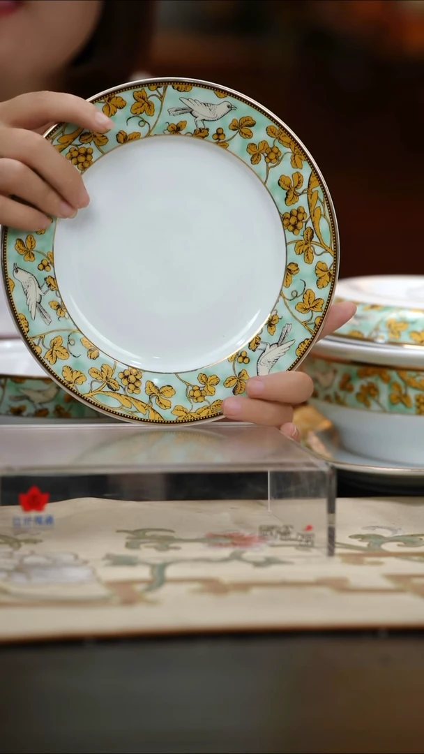 瓷4个微瑕绿野仙踪8英寸平盘