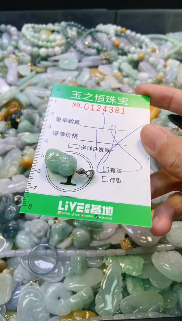 翡翠未镶嵌颈饰闪购0124381