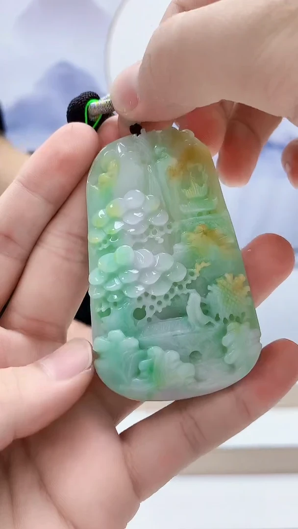 未镶嵌定制翡翠4868bb-毛货挂件11