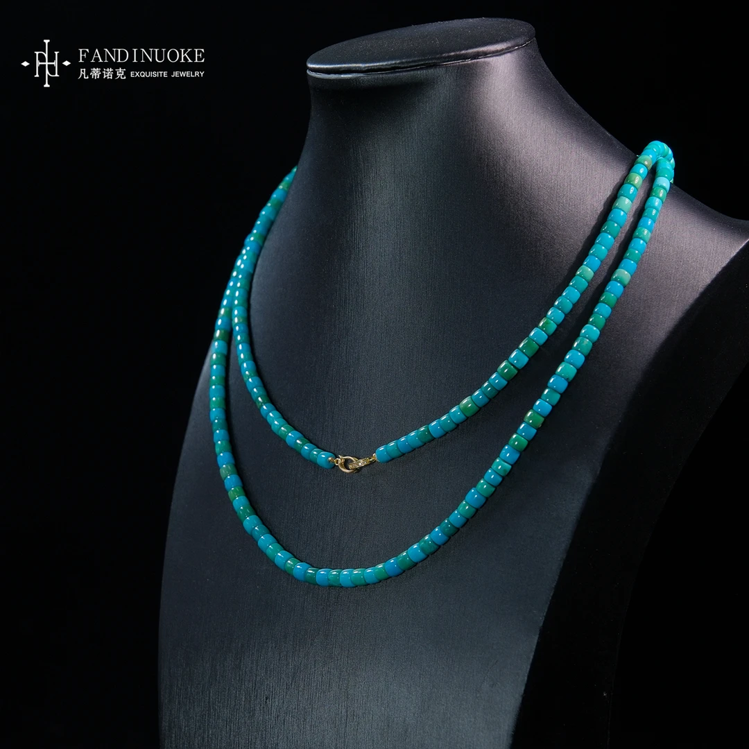 L【加加专属】31 MJ61858-青绿|糖果色绿松石项链-多样性发一件4mm＋