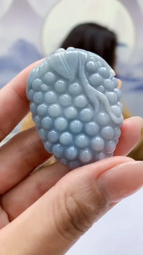 未镶嵌定制翡翠4829MM-毛货挂件83