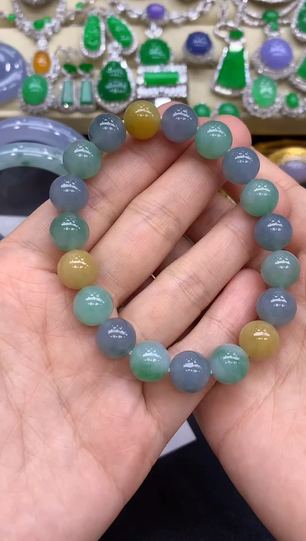 未镶嵌手串翡翠434-中国好珍宝