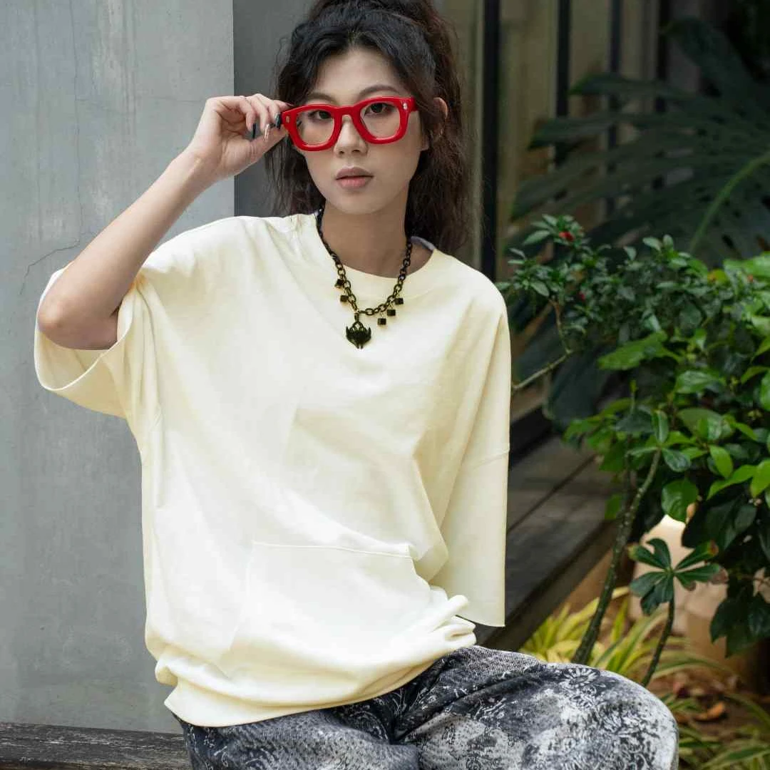 TOMATO STORE 25新款美式休闲宽松口袋短袖