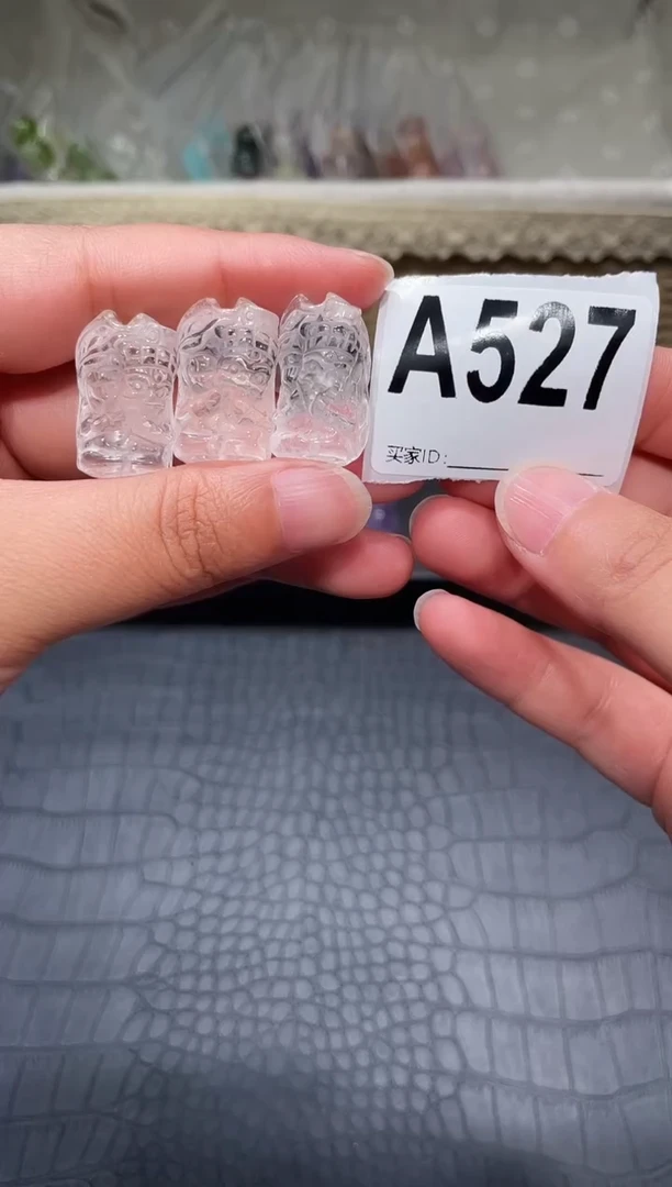 未镶嵌手链水晶A527 白水雕刻  多样性发一