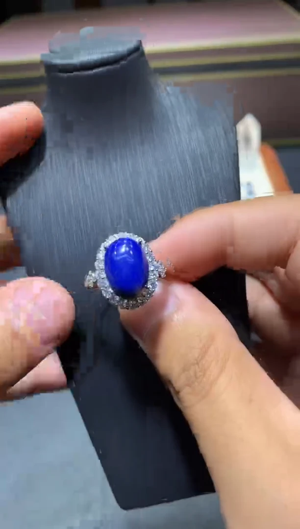 青金石未镶嵌戒指W57【多样性发其一】