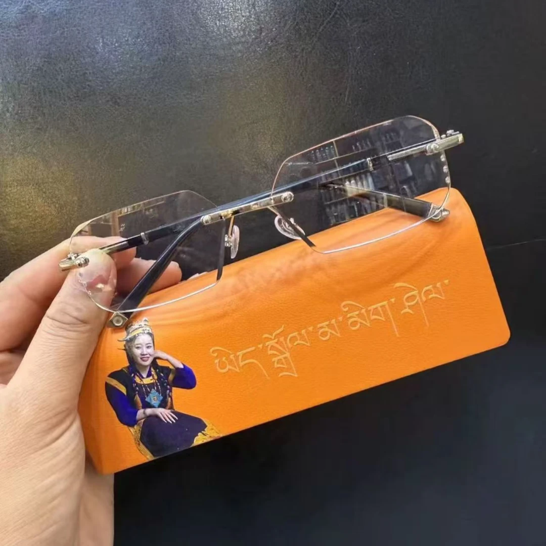 林芝卓玛同款防蓝光变色眼镜