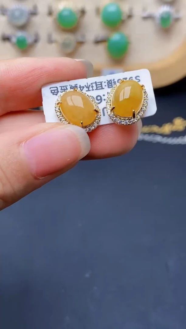 银S925镶嵌戒指翡翠6083