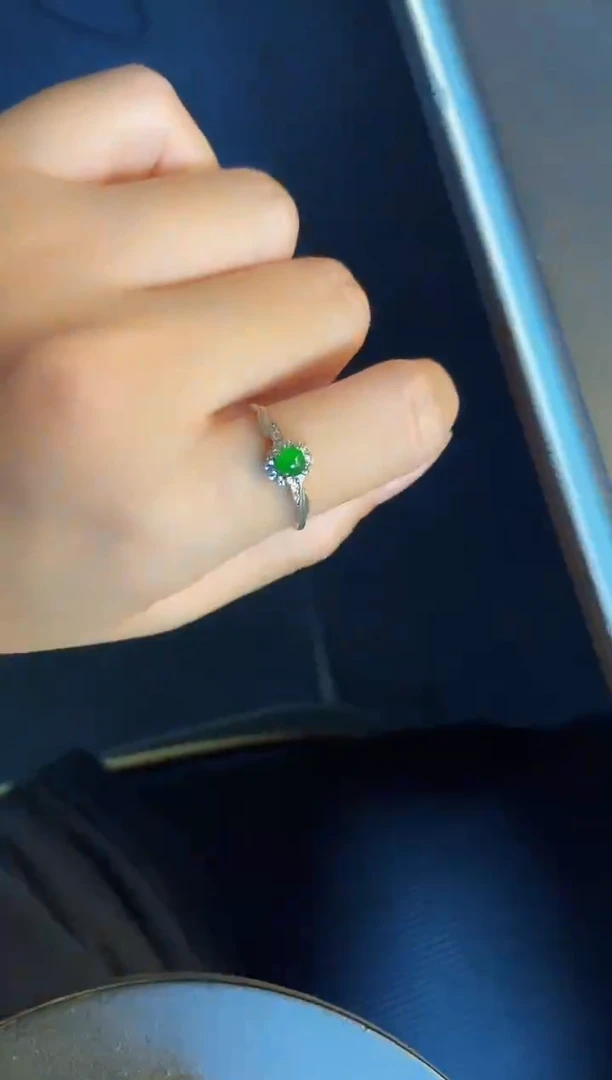 吊坠(不含链)银S925镶嵌翡翠1