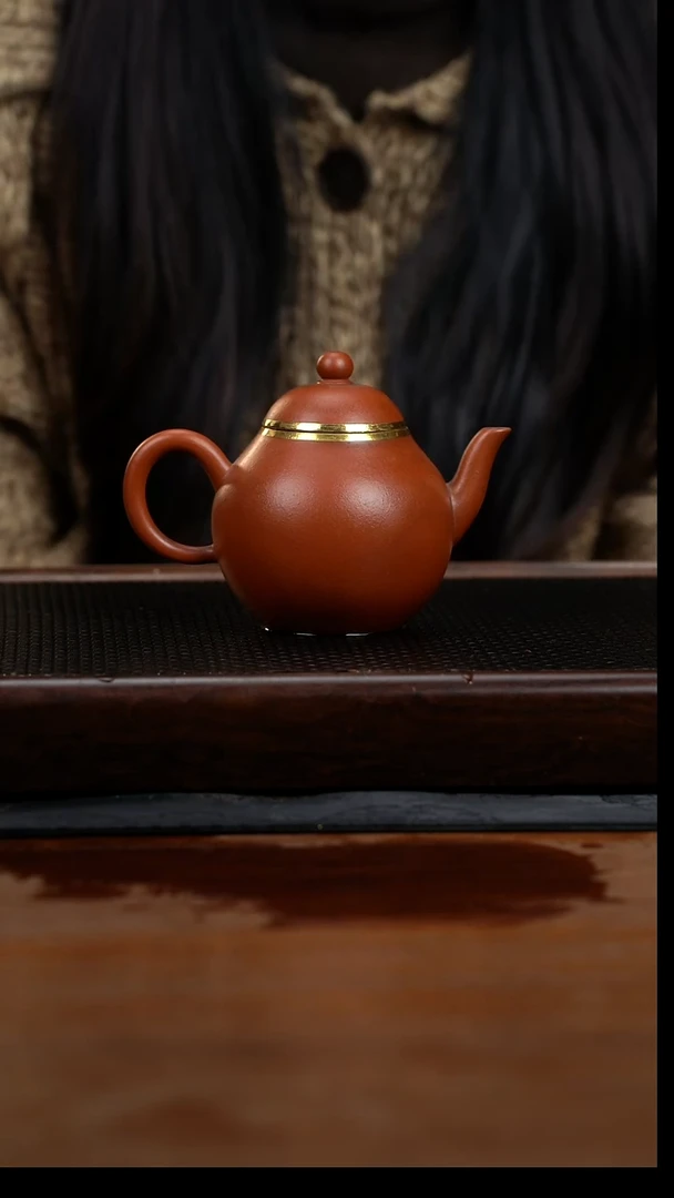 茶壶紫砂220cc黄龙山原矿朱泥高梨31