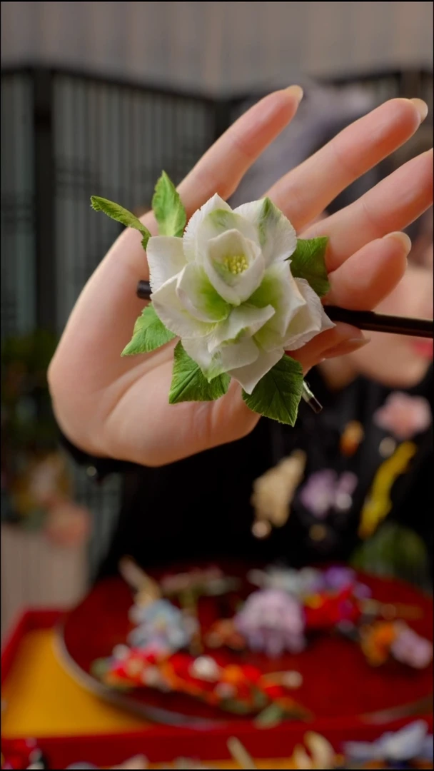刺绣非遗苏绣绒花