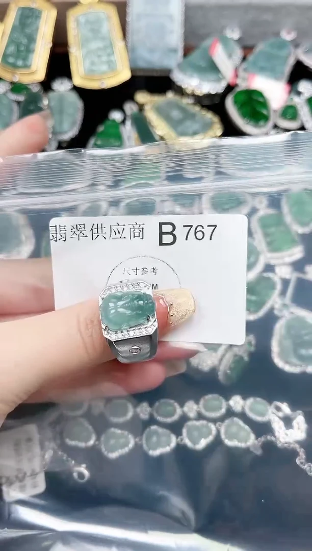 【闪购商品】翡翠颈饰未镶嵌767赠皮绳