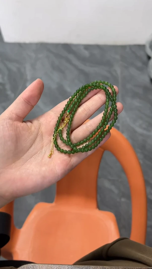 颈饰未镶嵌和田玉和田玉小米珠项链[多样发其一]