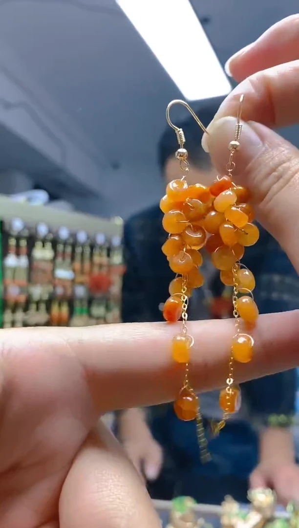 【闪购商品】翡翠耳饰合金0286翡翠耳钩