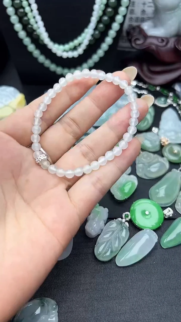未镶嵌手串翡翠玉珠