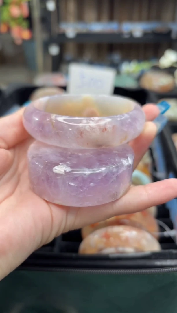 未镶嵌手镯石英质玉714(59圈赠送镯心)