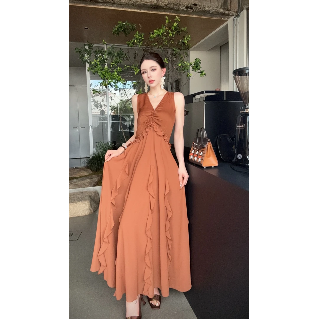 SS姗姗 轻奢法式气质时尚女春季新款气质连衣裙50775186--993